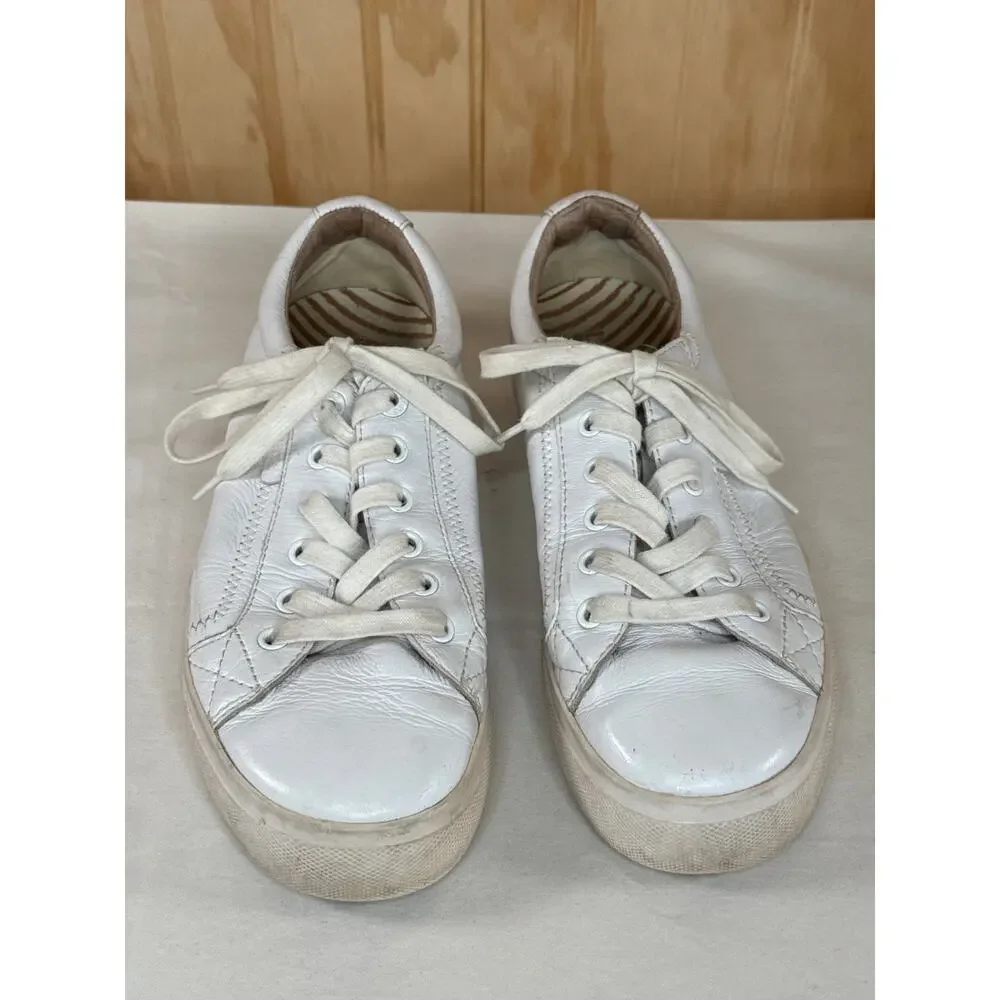 Taos white leather sneakers women’s size 9.5